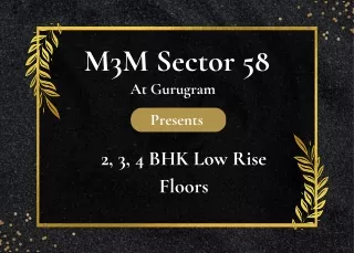 M3M Sector 58 Gurugram - Brochure