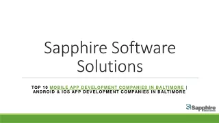 mobile app development companies in baltimore | android & iOS app development