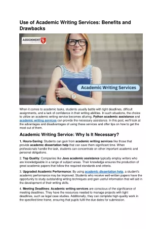 Academic writing services