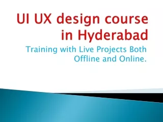 UI UX design course in Hyderabad