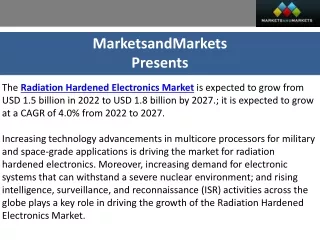 Leveraging Technological Advancements in the Radiation Hardened Electronics