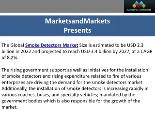 Smoke Detectors Market Analysis and Forecast 2027: Global Industry Insights