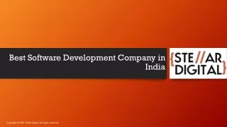 Best Software Development Company in India