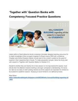 ‘Together with’ Question Banks with Competency Focused Practice Questions