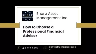 How to Choose Professional Financial Advisor