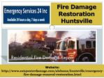 Fire Damage Restoration Huntsville