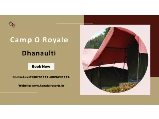 Luxury Camping in Dhanaulti | Camp O Royale Dhanaulti