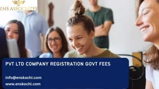 PVT LTD Company Registration Govt Fees