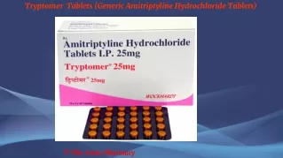 Tryptomer  Tablets (Generic Amitriptyline Hydrochloride Tablets)