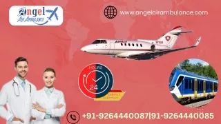 Use 24 Hours Air Ambulance In Patna and Ranchi by Angel for Safe Evacuation