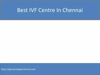 best IVF centre in Chennai