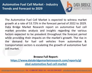 Automotive Fuel Cell Market