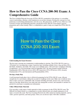 How to Pass the Cisco CCNA 200