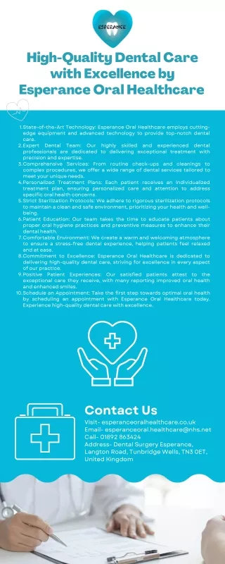 High-Quality Dental Care with Excellence by Esperance Oral Healthcare