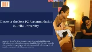 Discover the Best PG Accommodation in Delhi University