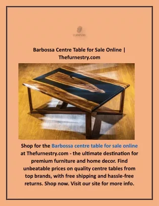 Barbossa Centre Table for Sale Online | Thefurnestry.com