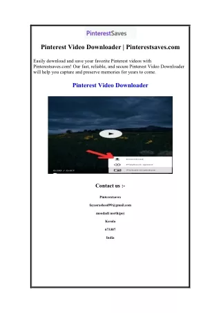 Pinterest Video Downloader  Pinterestsaves.com (1)