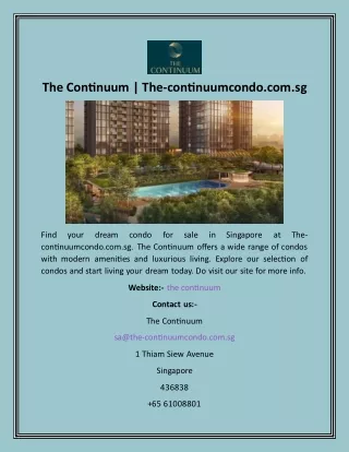 The Continuum  The-continuumcondo.com.sg