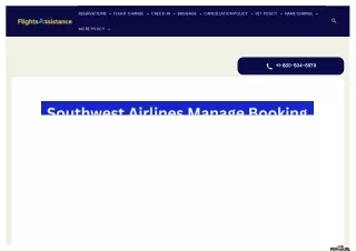 Southwest Airlines Manage Booking