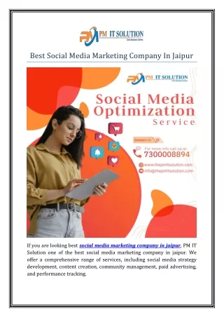 Best Social Media Marketing Company In Jaipur | PM IT Solution