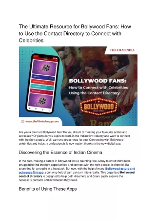 The Ultimate Resource for Bollywood Fans_ How to Use the Contact Directory to Connect with Celebrities.docx