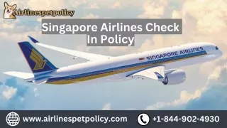 Singapore Airlines Check-In Policy