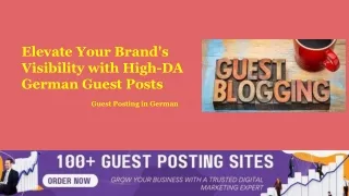 High-DA German Guest Posts