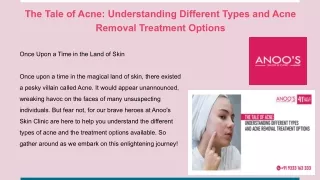 The Tale of Acne_ Understanding Different Types and Acne Removal Treatment Options