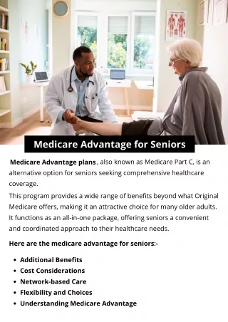 Medicare Advantage for Seniors