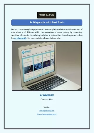 Pc Diagnostic with Best Tools