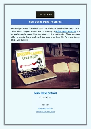 How Define Digital Footprint