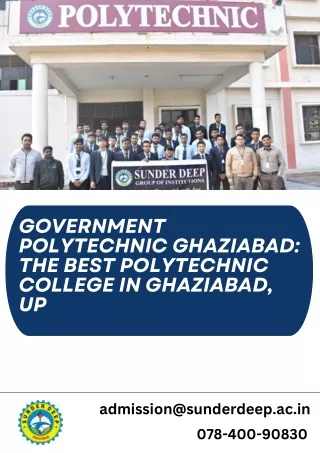 Government Polytechnic Ghaziabad The Best Polytechnic College in Ghaziabad, UP