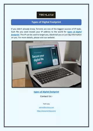 Types of Digital Footprint