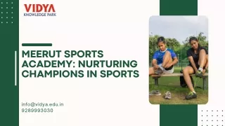 Meerut Sports Academy Nurturing Champions in Sports