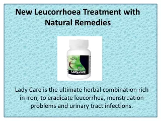 Lady Care Capsule for Leucorrhoea