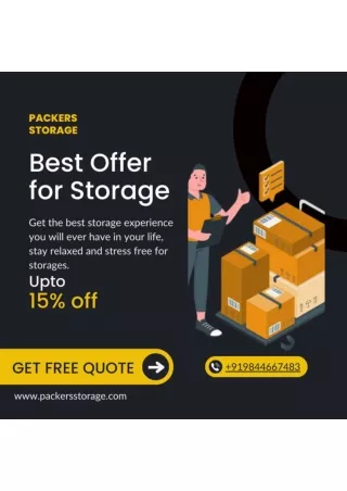 Packers Storage -  Best offer for Storage Services