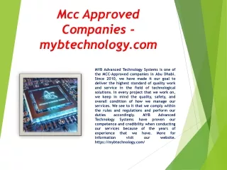 Mcc Approved Companies - mybtechnology.com