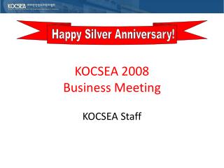 KOCSEA 2008 Business Meeting