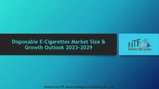 Disposable E-Cigarettes Market Size & Growth Outlook 2023-2029