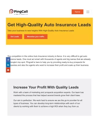 Looking for free auto insurance leads?