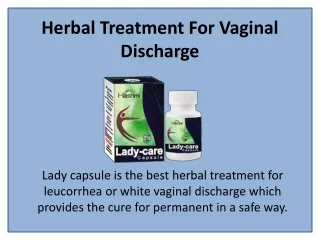 Live a Leucorrhoea Free Life with Lady Care Capsule