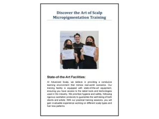 Discover the Art of Scalp Micropigmentation Training