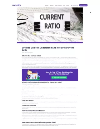 Detailed Guide To Understand And Interpret Current Ratio