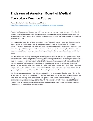 Endeavor of American Board of Pediatric Rehabilitation Medicine Practice Course