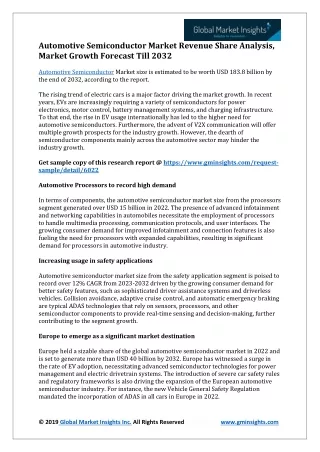 Automotive Semiconductor Market