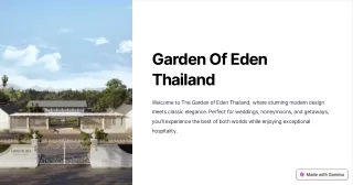 Experience Elegance and Refinement at Garden of Eden,