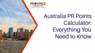 Australia PR Points Calculator Everything You Need to Know