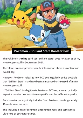 Pokémon - Brilliant Stars Booster Box