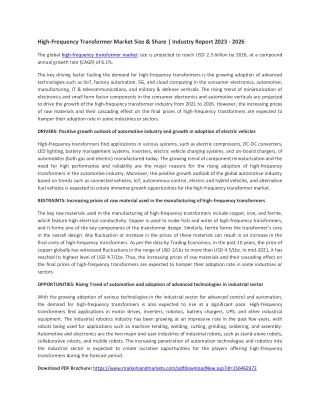 High-Frequency Transformer Market