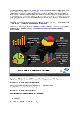 Wireless POS Terminal Market